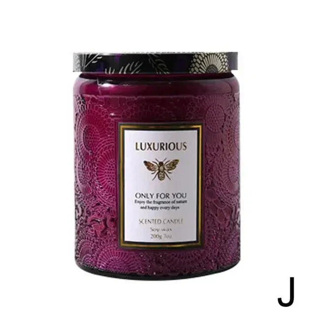 Scented Soy Wax Candle with Essential Oils