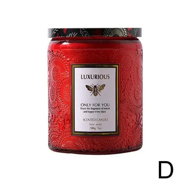 Scented Soy Wax Candle with Essential Oils