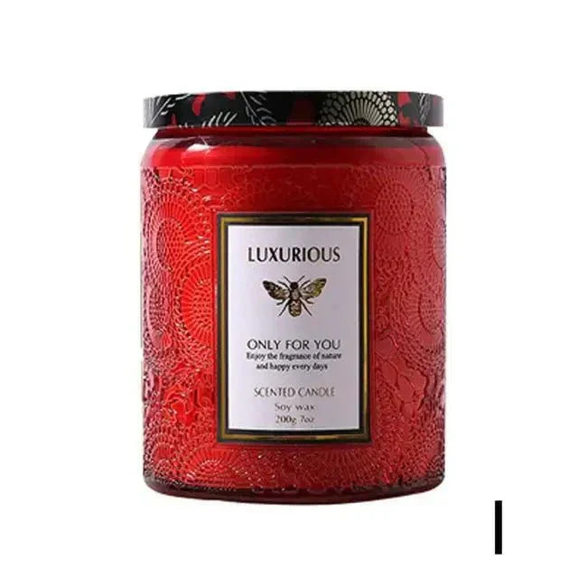 Scented Soy Wax Candle with Essential Oils
