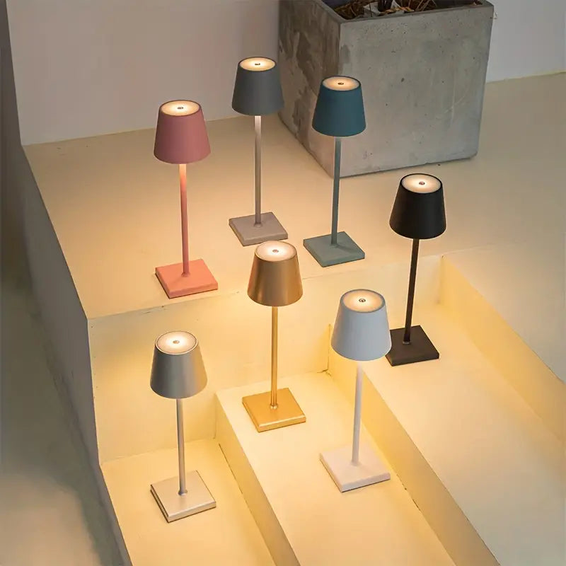 Wireless Rechargeable Table Lamp with Touch Control and 20-Hour Battery Life