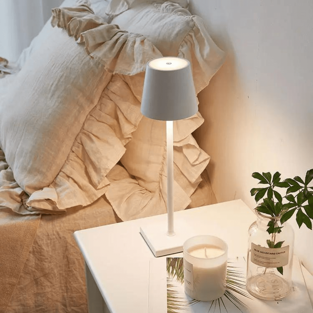 Wireless Rechargeable Table Lamp with Touch Control and 20-Hour Battery Life