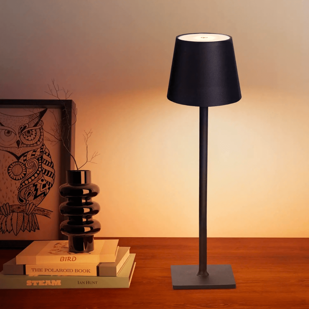 Wireless Rechargeable Table Lamp with Touch Control and 20-Hour Battery Life