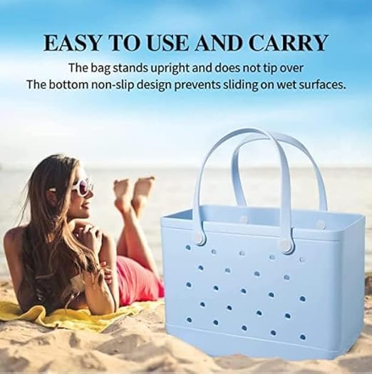 Washable Waterproof EVA Beach Tote Bag with Vent Holes