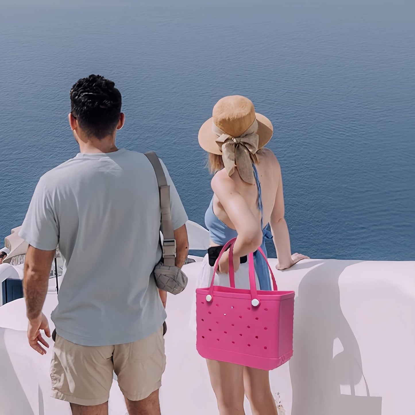 Washable Waterproof EVA Beach Tote Bag with Vent Holes