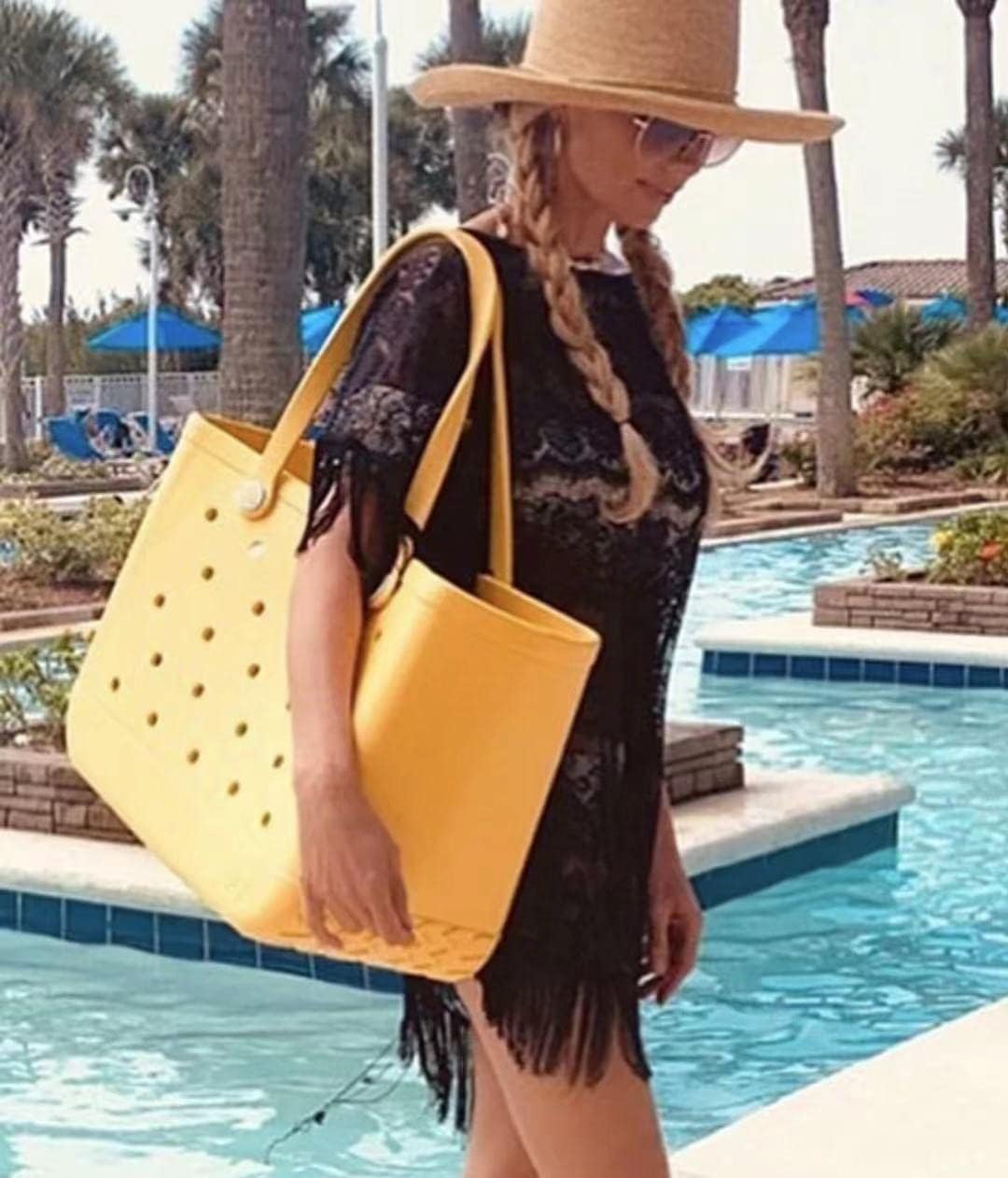 Washable Waterproof EVA Beach Tote Bag with Vent Holes