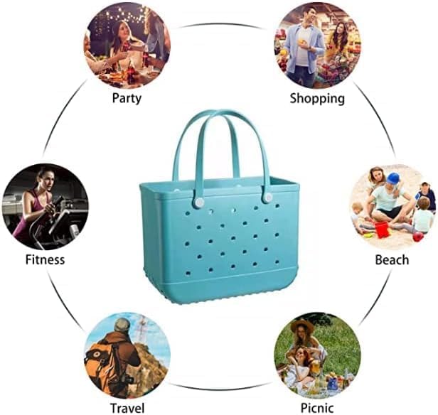Washable Waterproof EVA Beach Tote Bag with Vent Holes