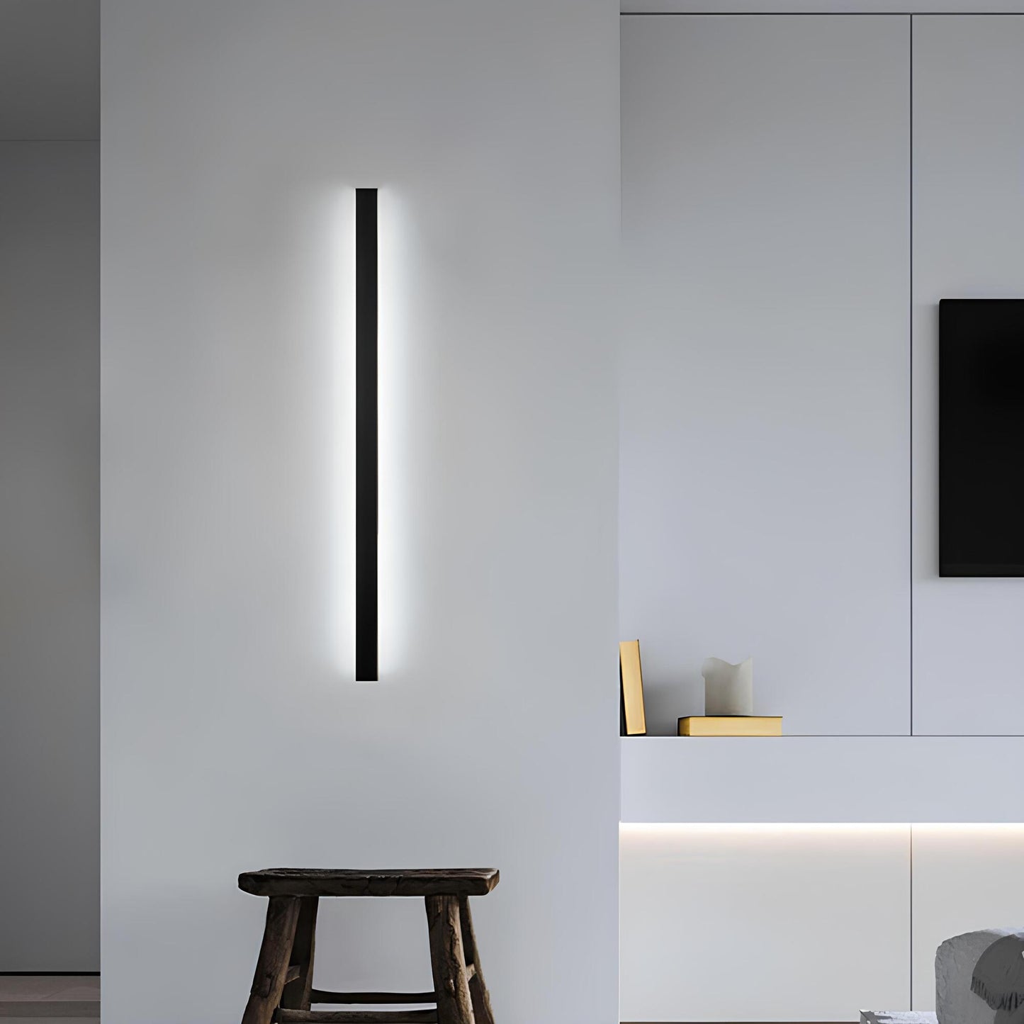 Slim LED Wall Light for Modern Spaces - Aluminum Design