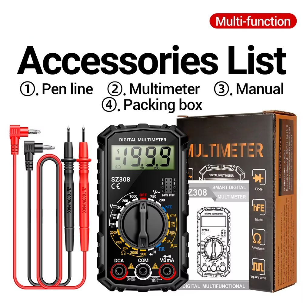 Digital Multimeter Electric Test Kit with Precise Measurements