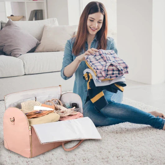 Portable Round Travel Bag for Weekend Getaways