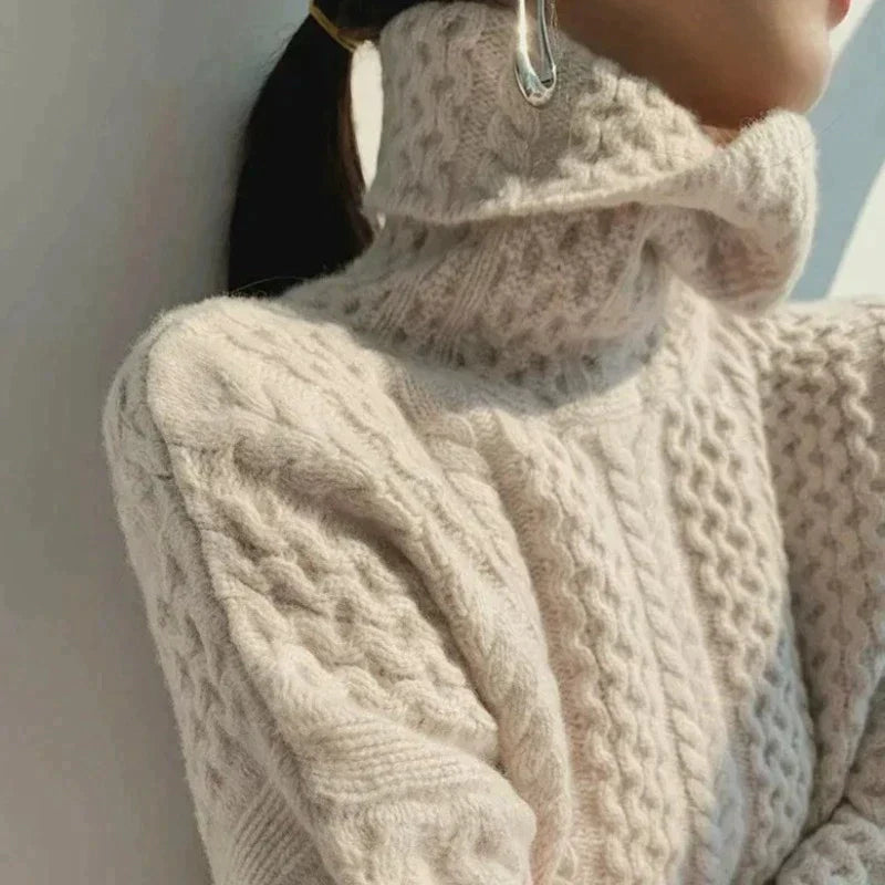 Luxurious 100% Cashmere Turtleneck Sweater