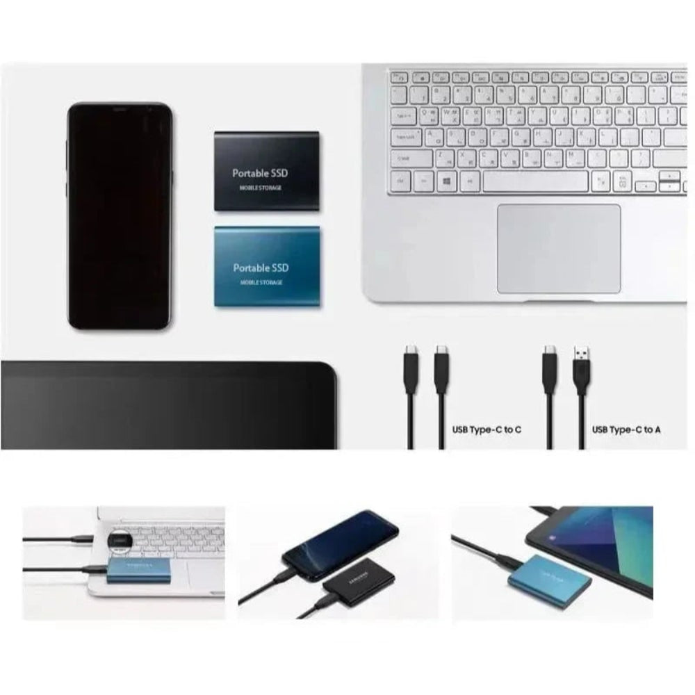2TB USB-C Portable SSD External Hard Drive - High-Speed Mobile Storage