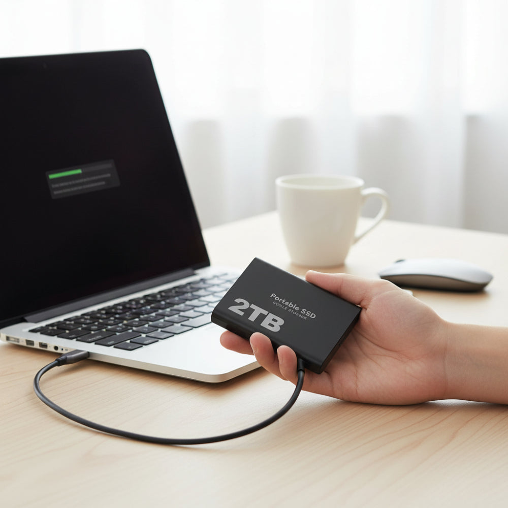 2TB USB-C Portable SSD External Hard Drive - High-Speed Mobile Storage