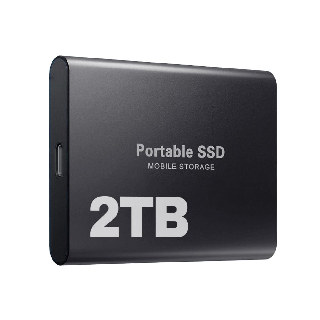 2TB USB-C Portable SSD External Hard Drive for Fast Mobile Storage
