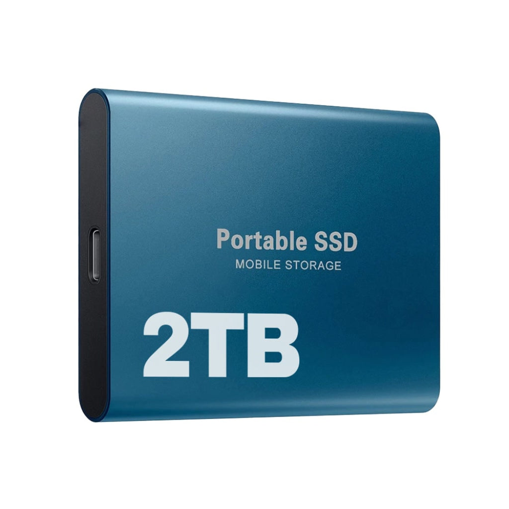 2TB USB-C Portable SSD External Hard Drive for Fast Mobile Storage