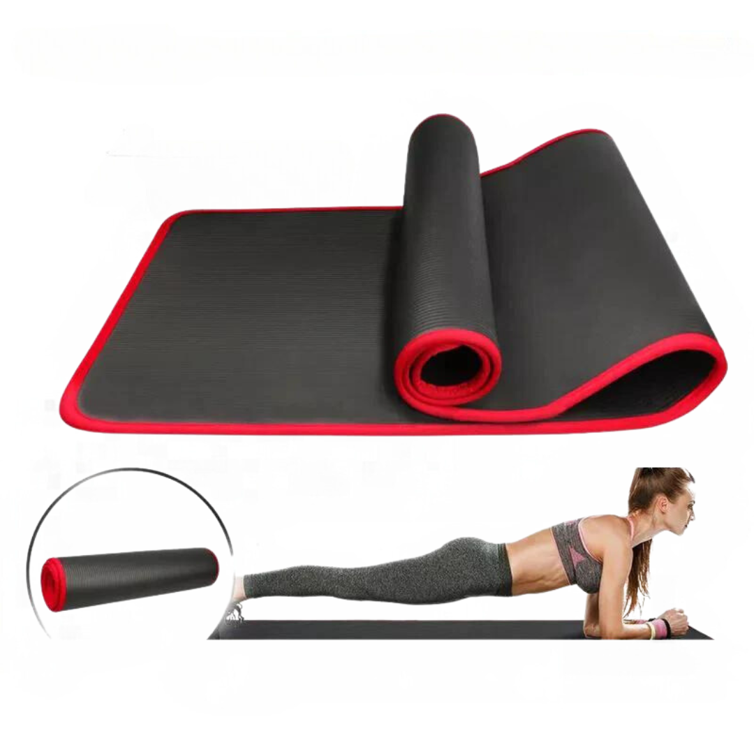Extra Thick Anti-Slip Yoga Mat 10mm for Comfort and Stability