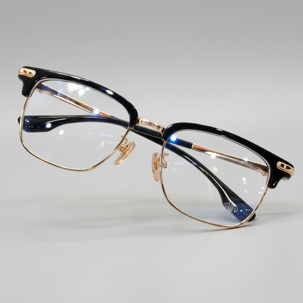 Stylish Titanium Frame Reading Glasses with Prescription Lenses