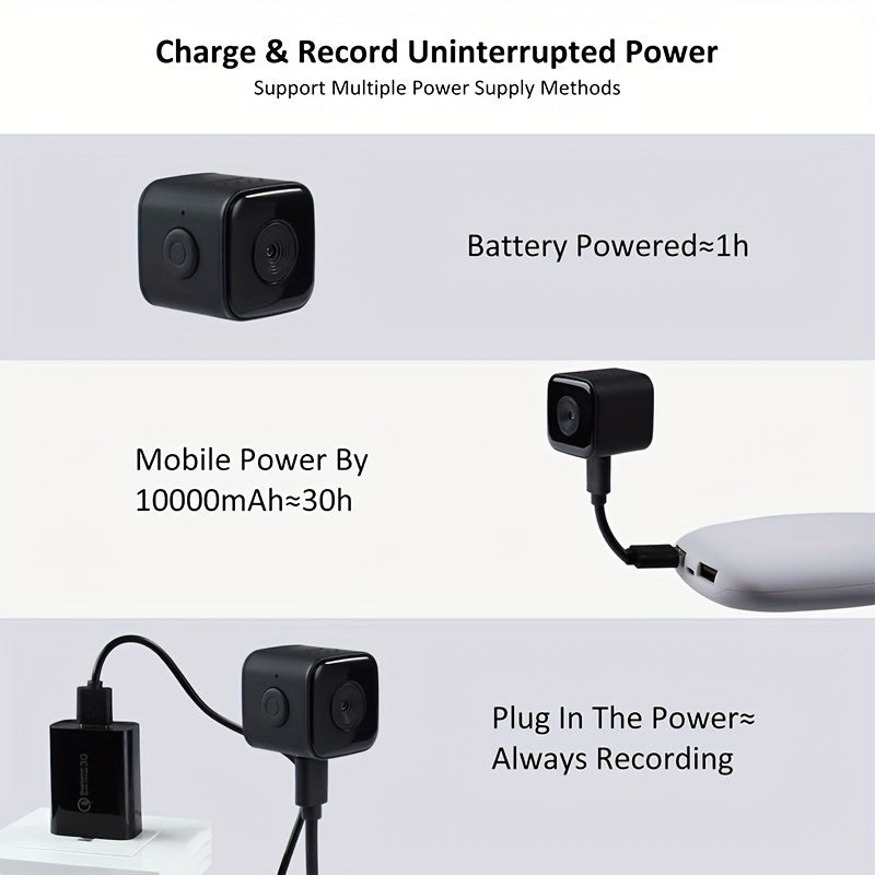 1080P Wireless Security Camera with Dual Power Options