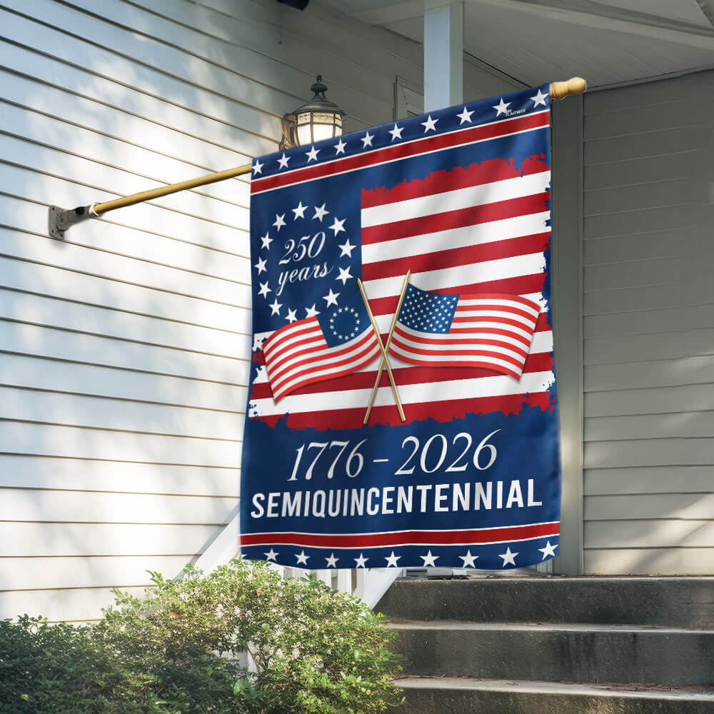 American Flag 250th Anniversary Garden Flag Double-Sided Decorative Banner