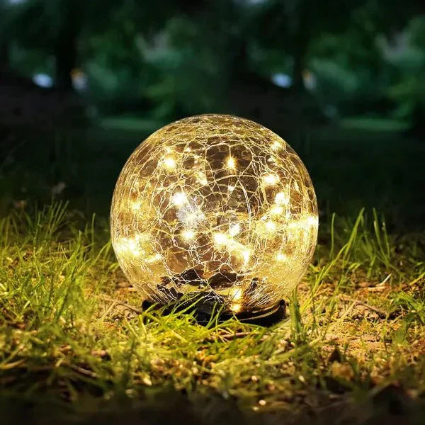 Solar Cracked Glass Outdoor Garden Lamp