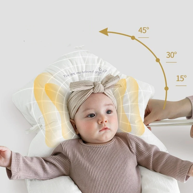 Cotton Baby Sleep Pillow for Newborn Head and Neck Support