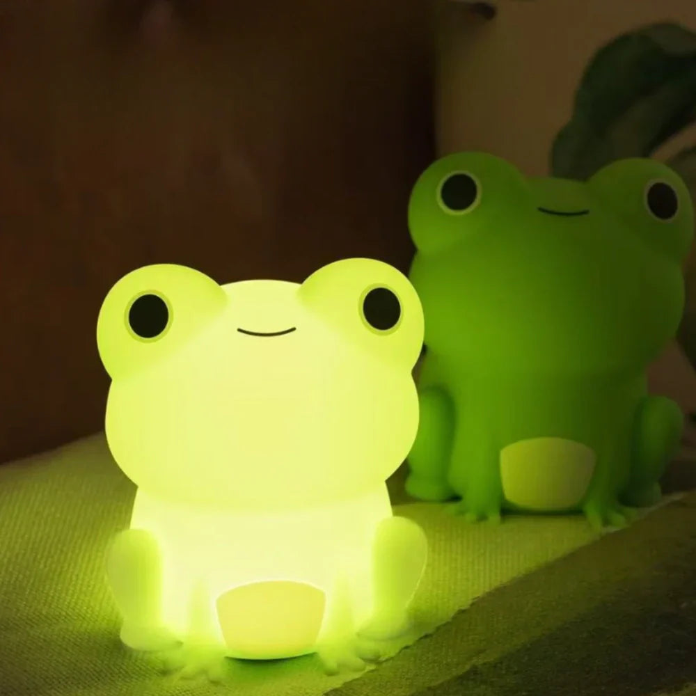 Rechargeable Soft Silicone Animal Night Light with Adjustable Brightness