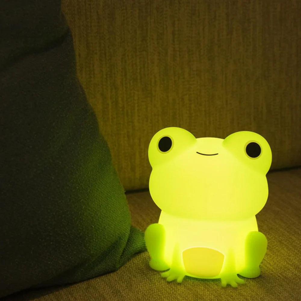 Rechargeable Soft Silicone Animal Night Light with Adjustable Brightness