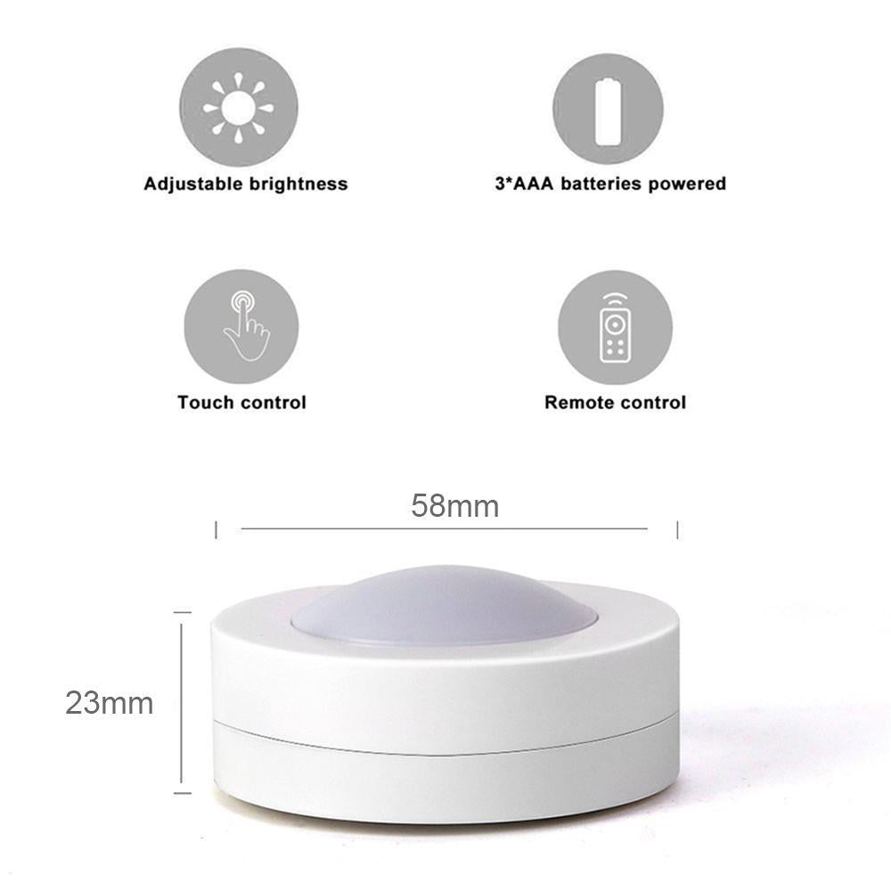 Wireless LED Touch Night Light with Remote Control