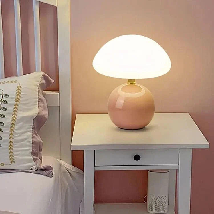 Blush Cloud Ceramic LED Table Lamp with Adjustable Color Temperature