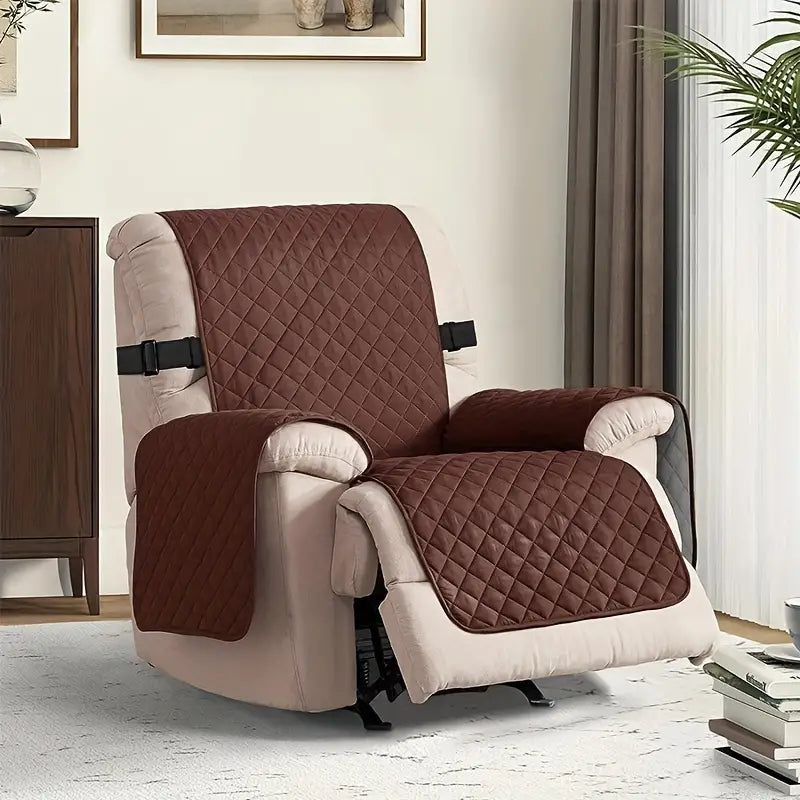 Microfiber Armchair Cover with Anti-Slip Protection and Water Resistance