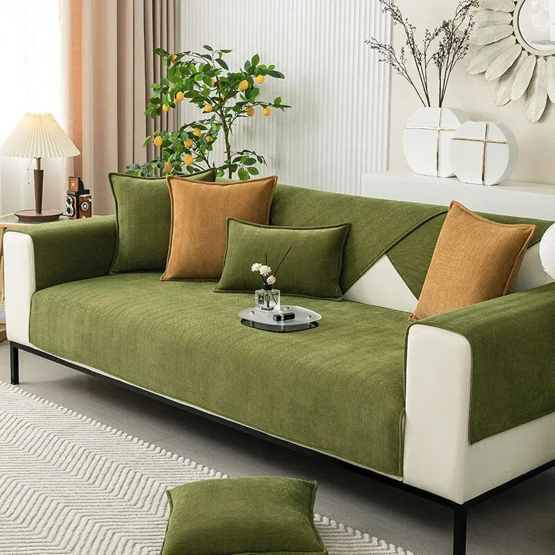 Non-Slip Chenille Sofa Cover for 2-3 Seater
