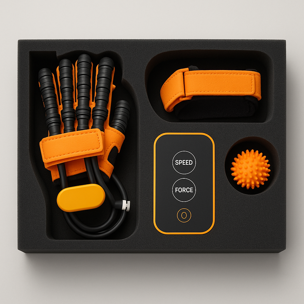 Automatic Finger Strength Trainer Gloves for Hand Rehabilitation