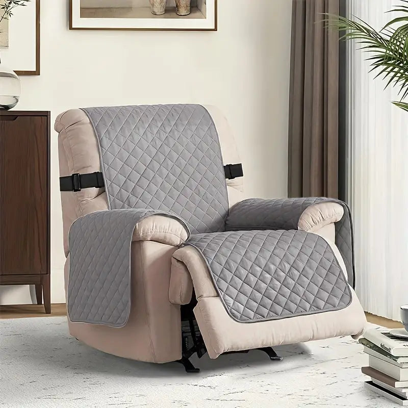 Microfiber Armchair Cover with Anti-Slip Protection and Water Resistance