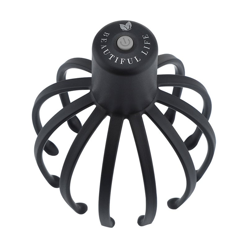 Rechargeable Octopus Head Massager with Vibration Settings