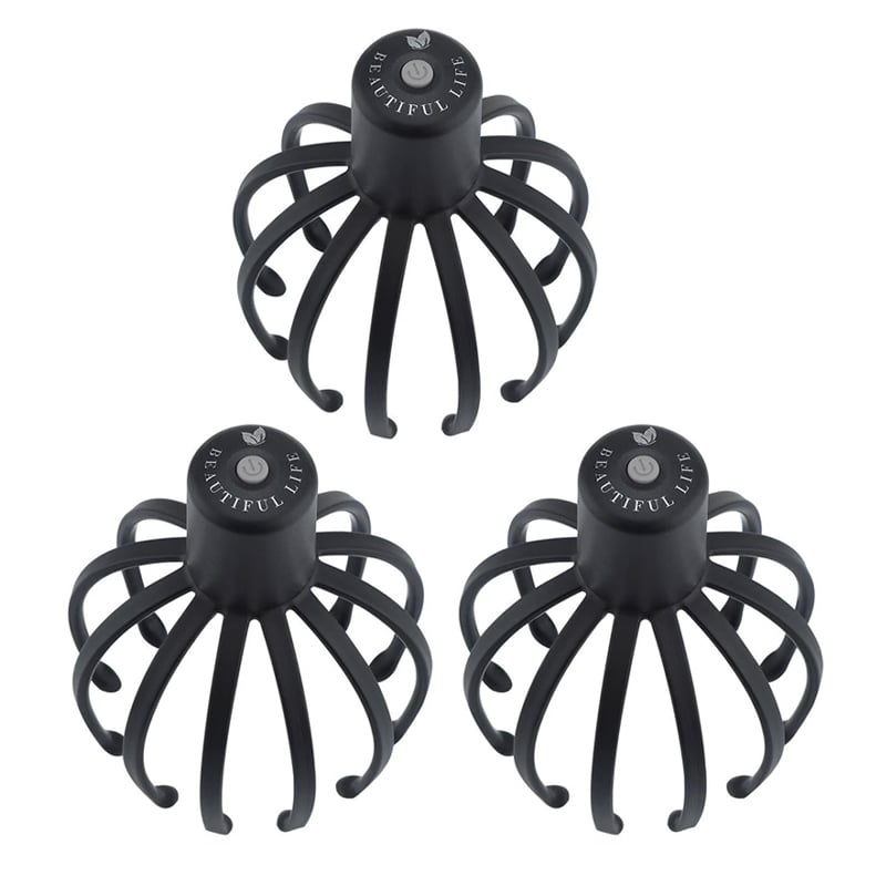 Rechargeable Octopus Head Massager with Vibration Settings