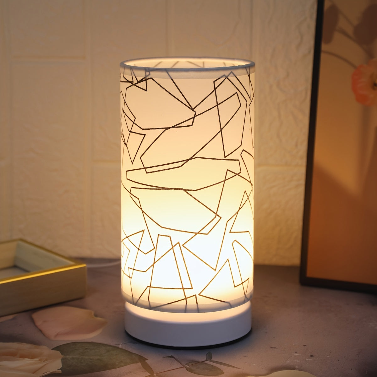 USB Adjustable Modern Cylinder Table Lamp with Warm LED Light