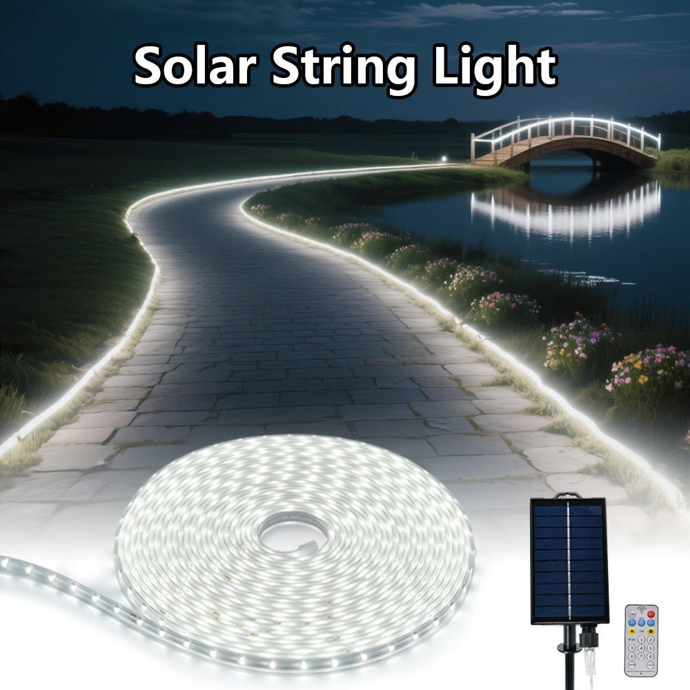 Solar-Powered LED Rope Lights with 8 Modes - 320/640 LEDs