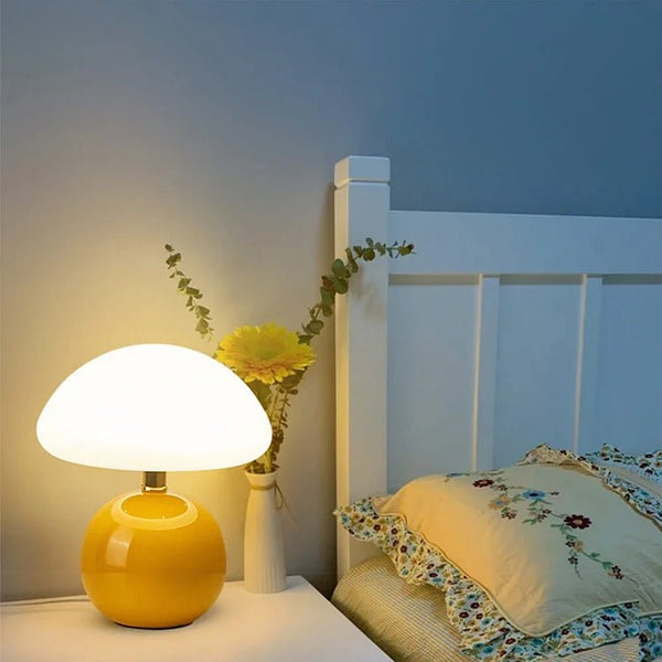 Ceramic French Mushroom Table Lamp