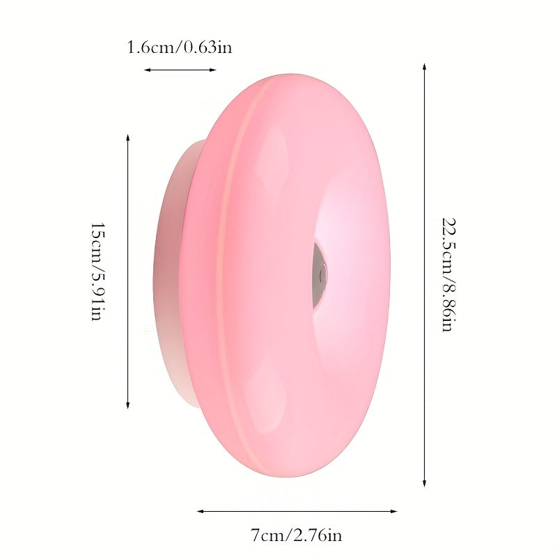 Modern Donut Rechargeable LED Wall Light with Touch Control