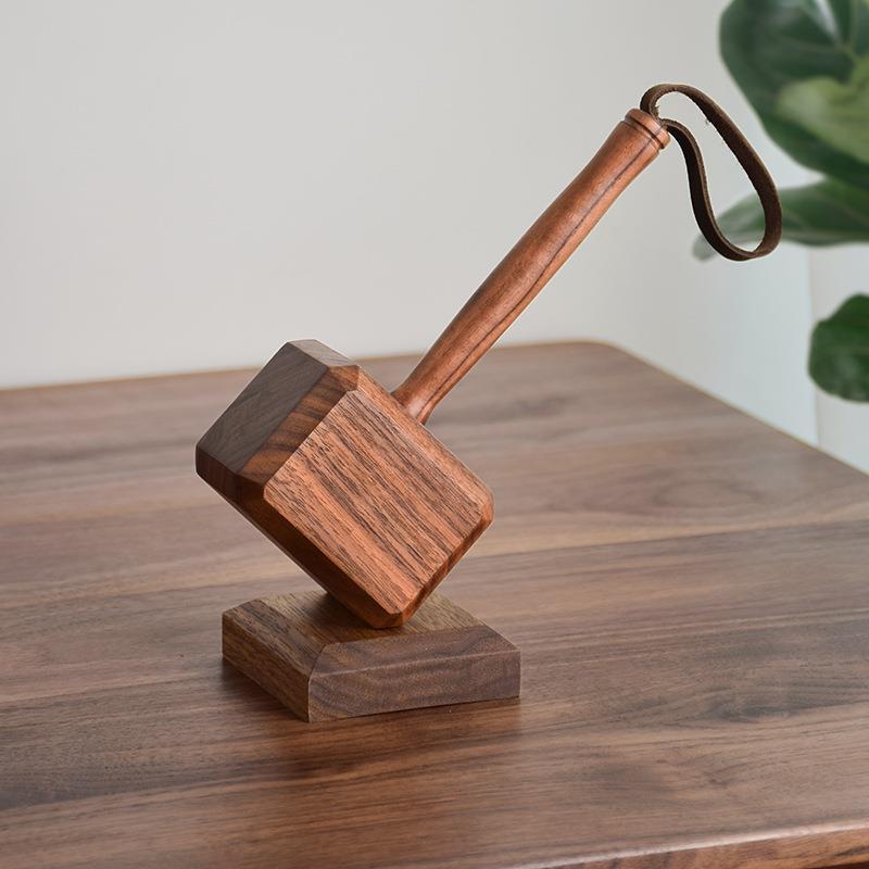 Rustic Beech Wood Thor Hammer Beer Bottle Opener