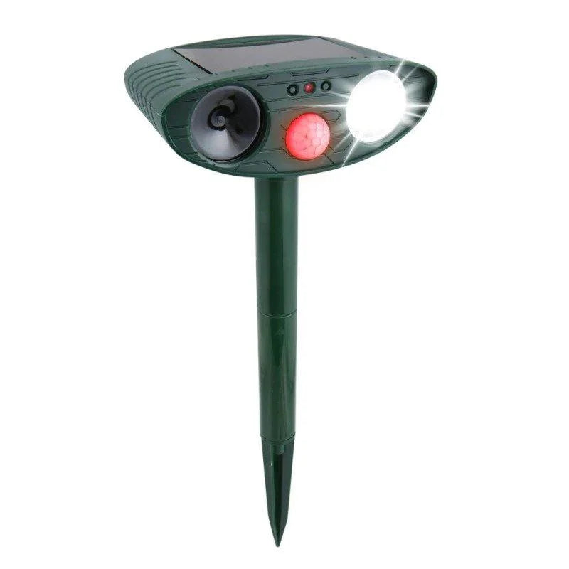 Solar Ultrasonic Animal Repeller with Motion Sensor for Outdoor Pest Control