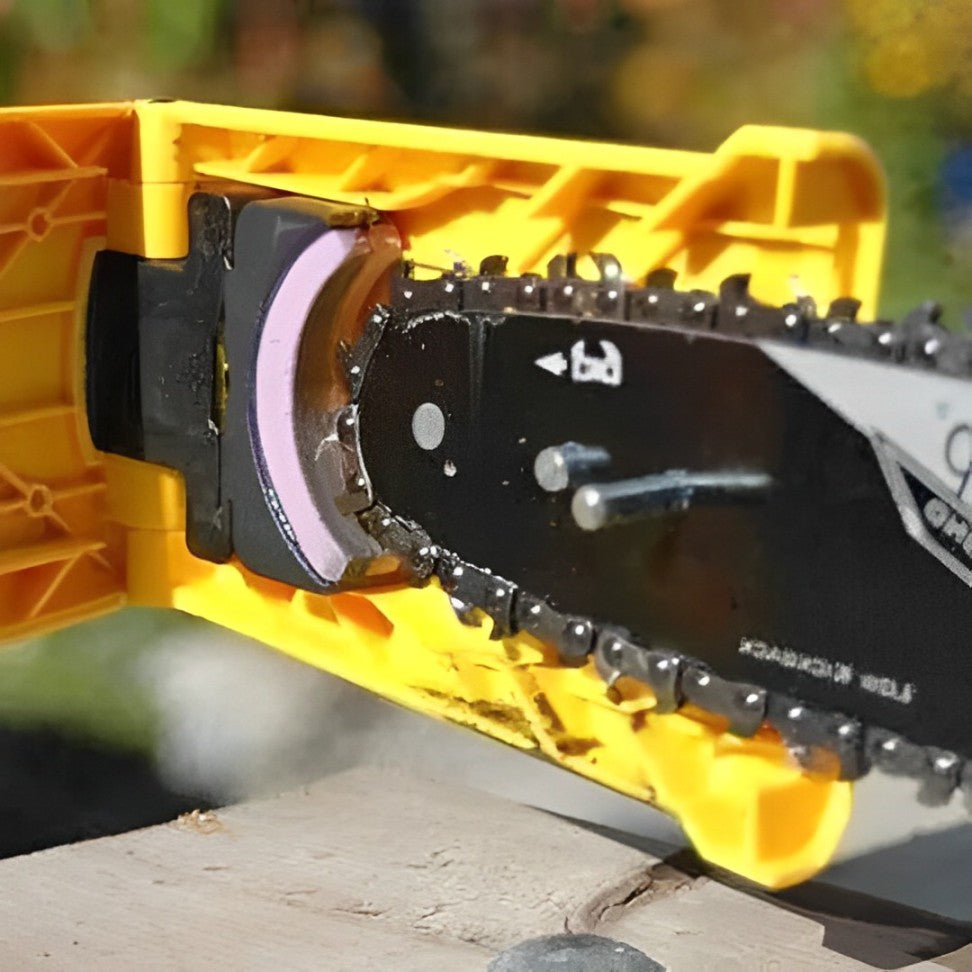 Chainsaw Chain Sharpener with Quick Sharpening Attachment