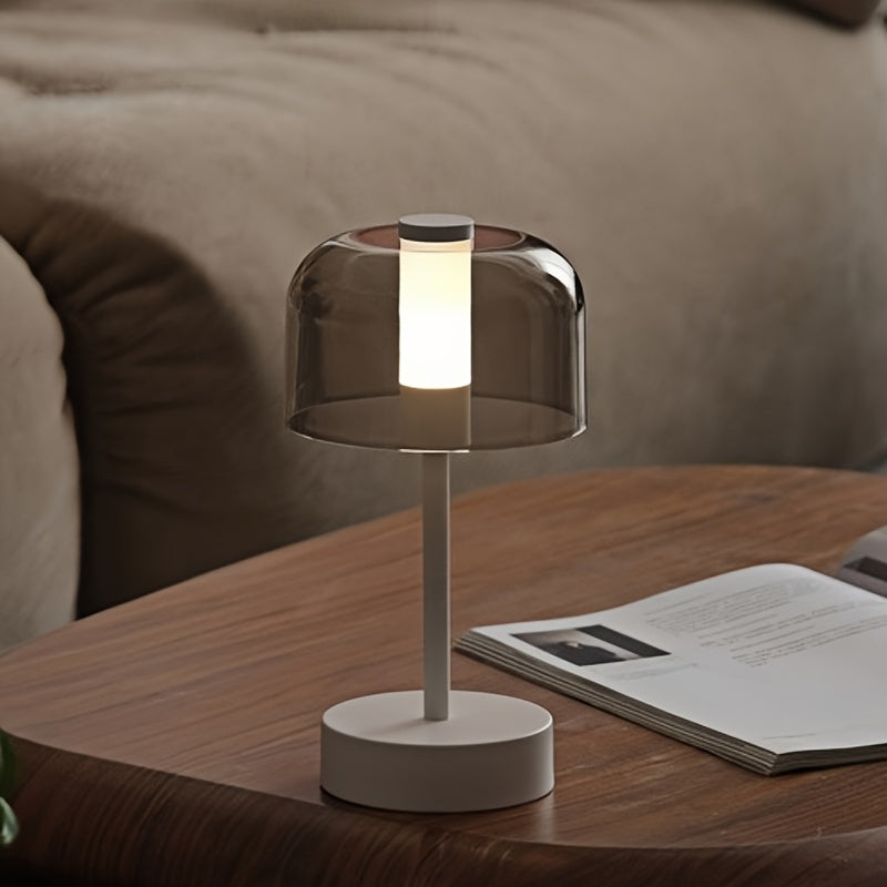 Vintage USB Rechargeable LED Table Lamp with Dimmable Touch Control