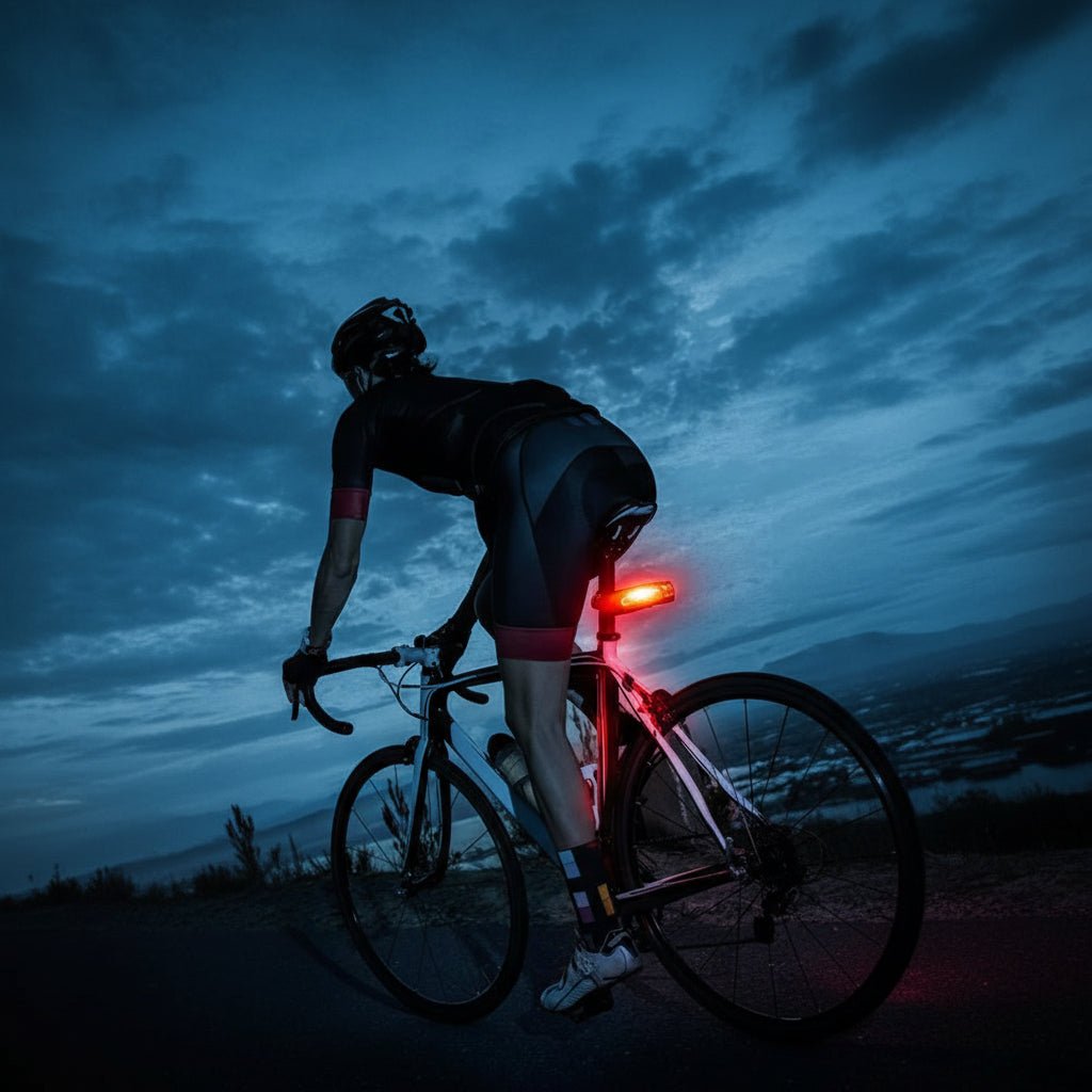 Intelligent USB Rechargeable Bicycle Rear Light with Alarm