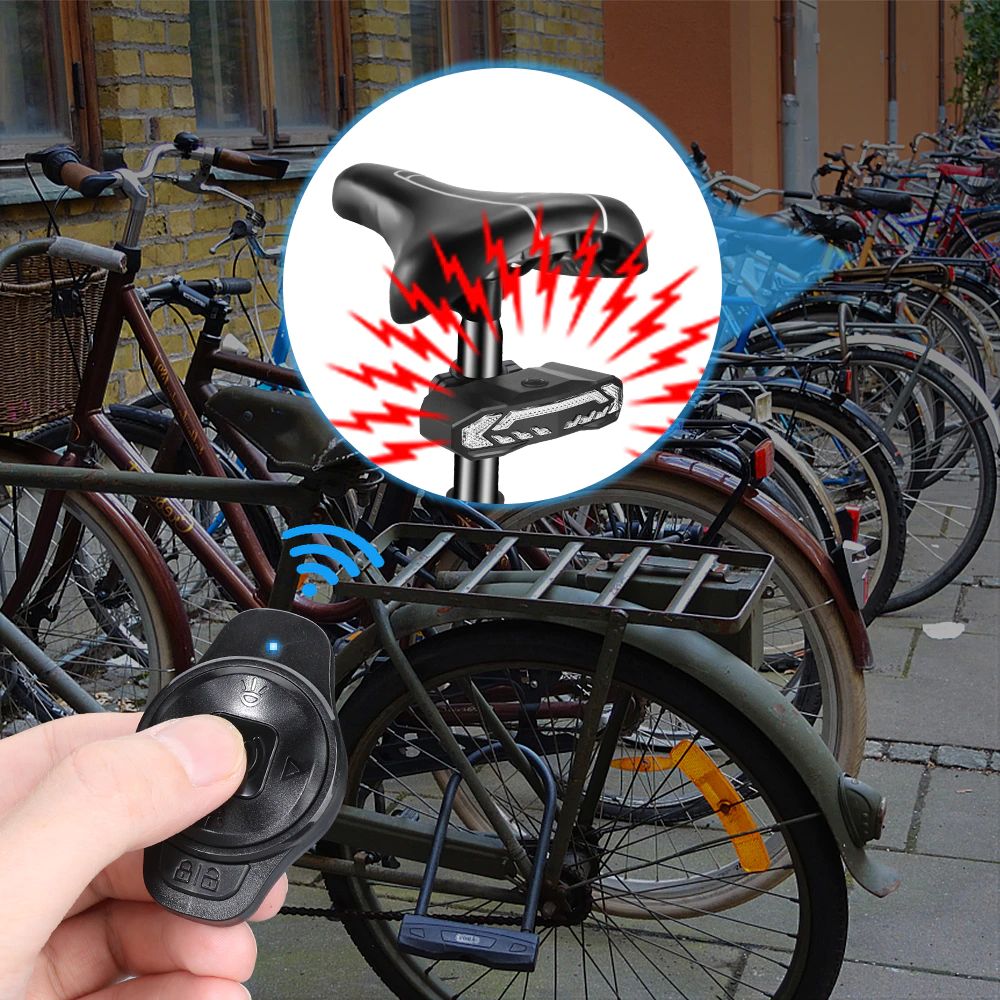 Intelligent USB Rechargeable Bicycle Rear Light with Alarm