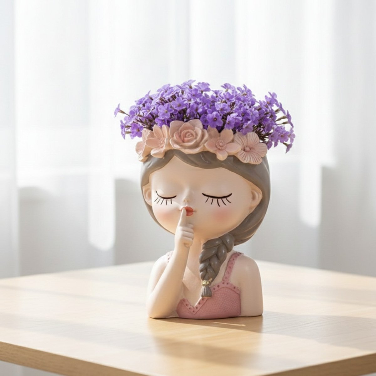 Fairy Flower Pot with Shushing Fairy Design