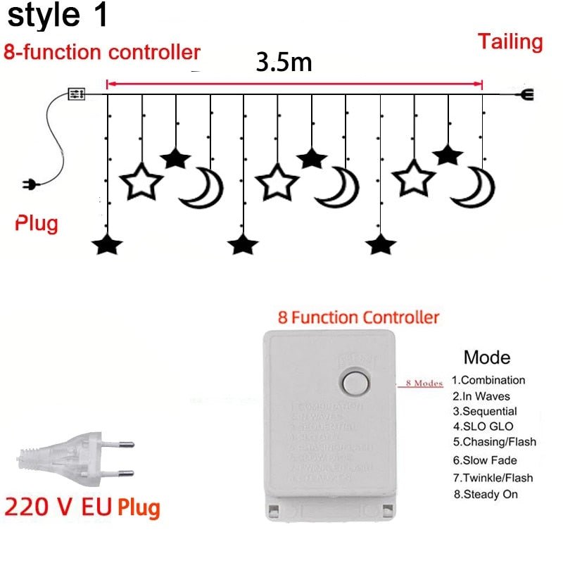 Heart-Shaped Fairy String Lights for Bedroom Decor