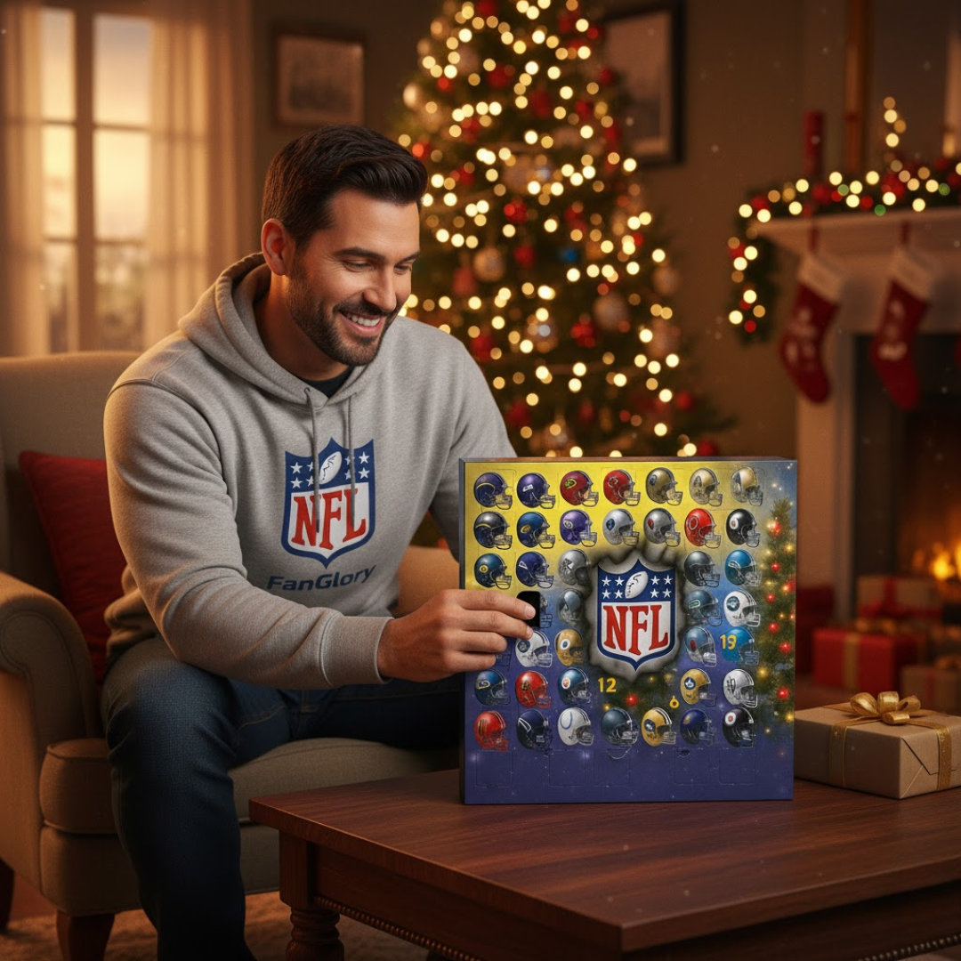 NFL Advent Calendar with 24 Unique Collectible Surprises