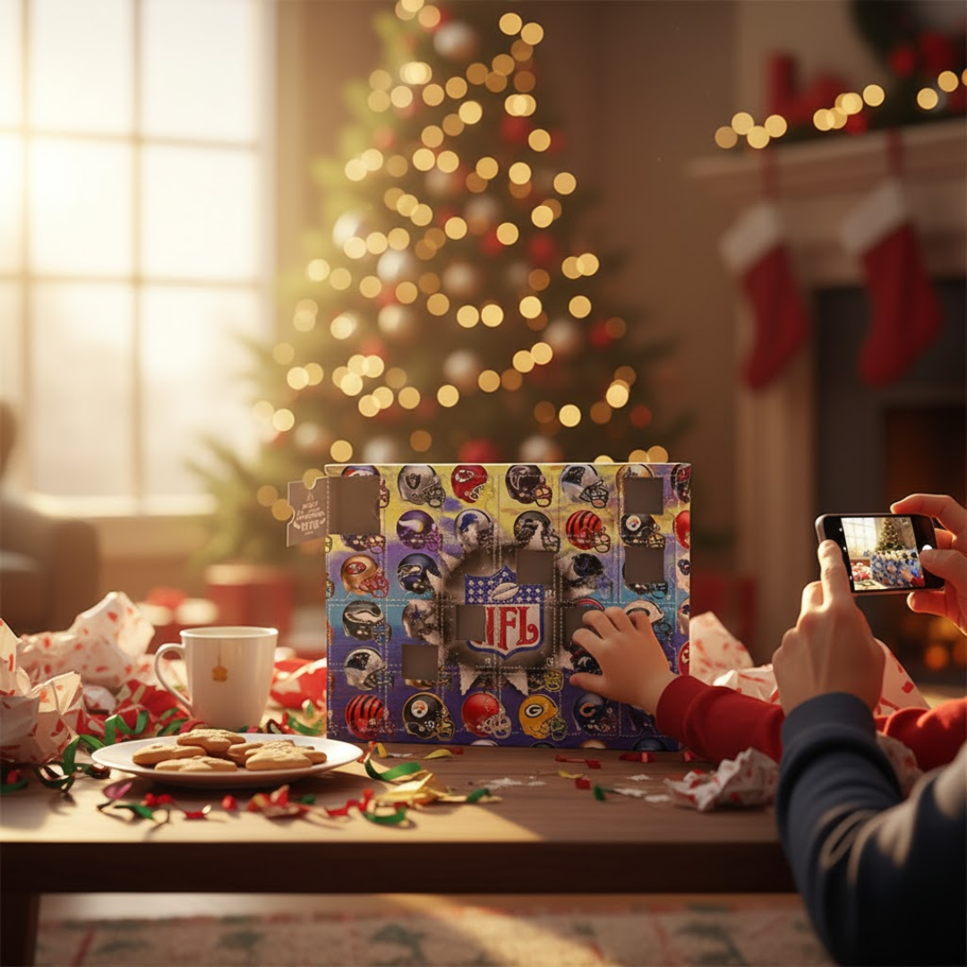 NFL Advent Calendar with 24 Unique Collectible Surprises