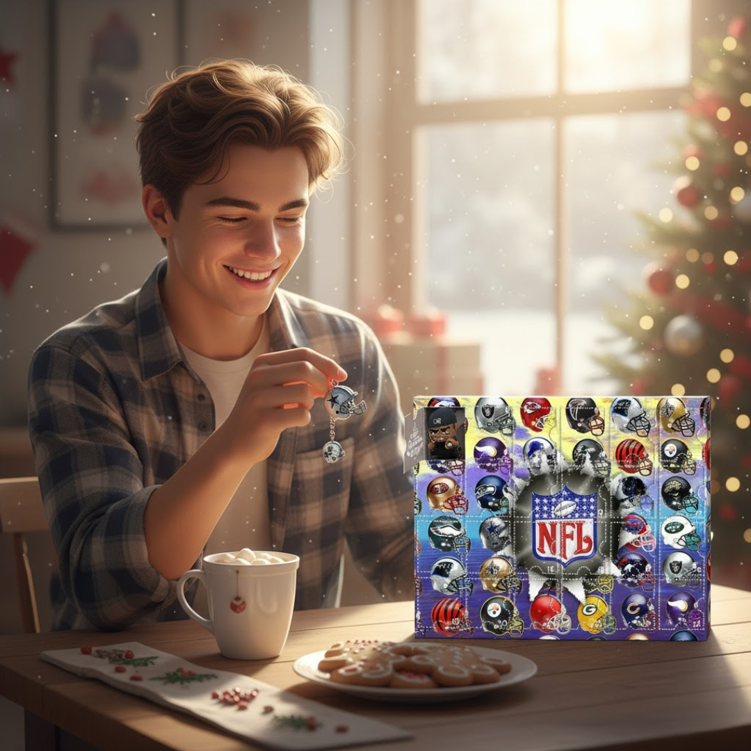 NFL Advent Calendar with 24 Unique Collectible Surprises