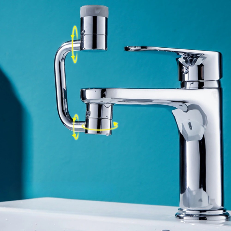 1080-Degree Rotating Faucet Extender with Dual Water Settings